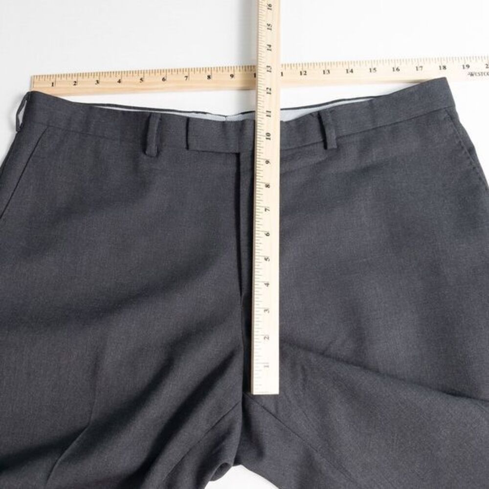Charles Tyrwhitt Mens Ultimate Performance Suit Pants Charcoal Slim 38W x 29.75L - Picture 4 of 16